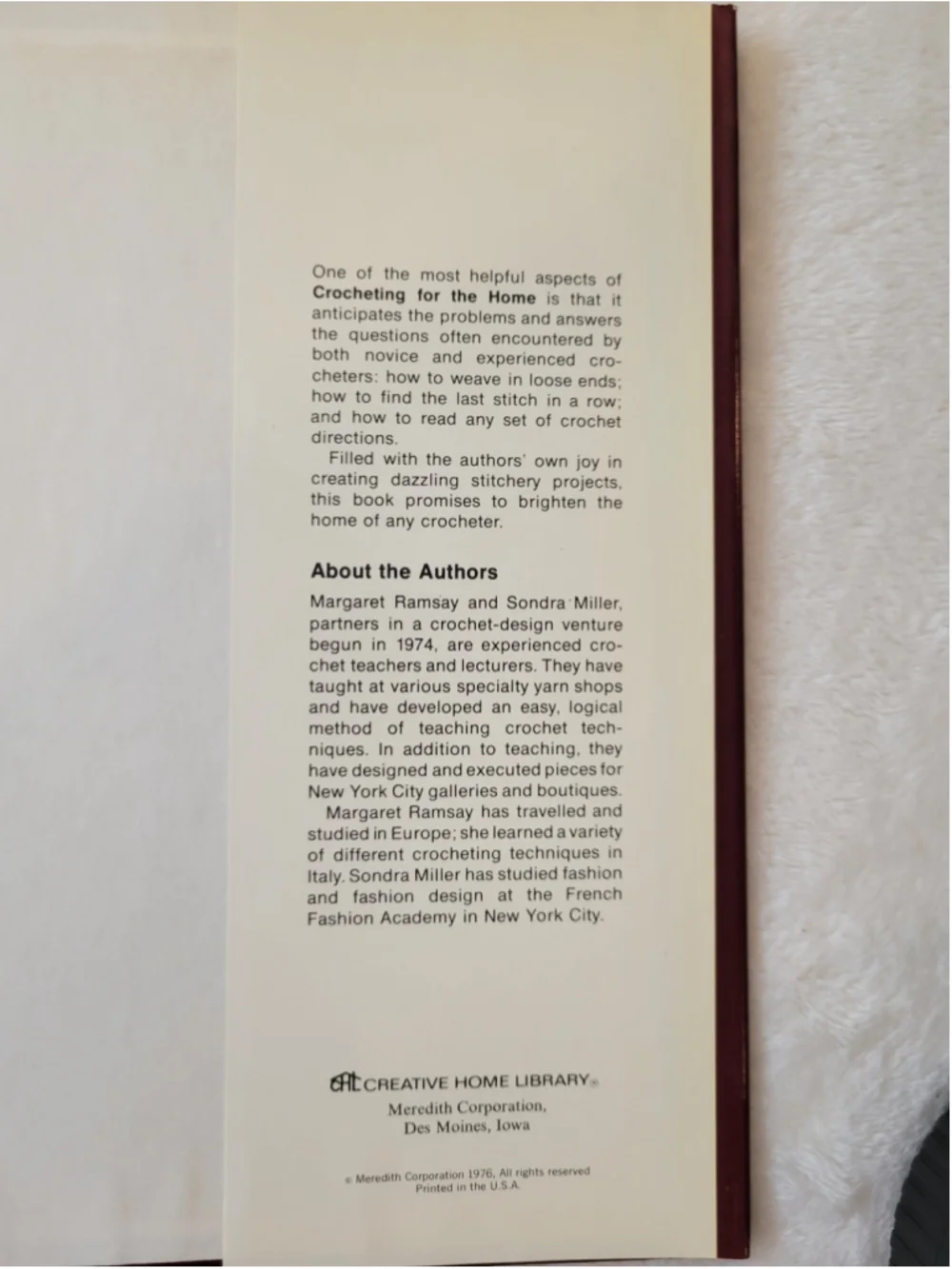 Vintage 1976 Crocheting For The Home Hardcover w Dust Jacket Pristine
